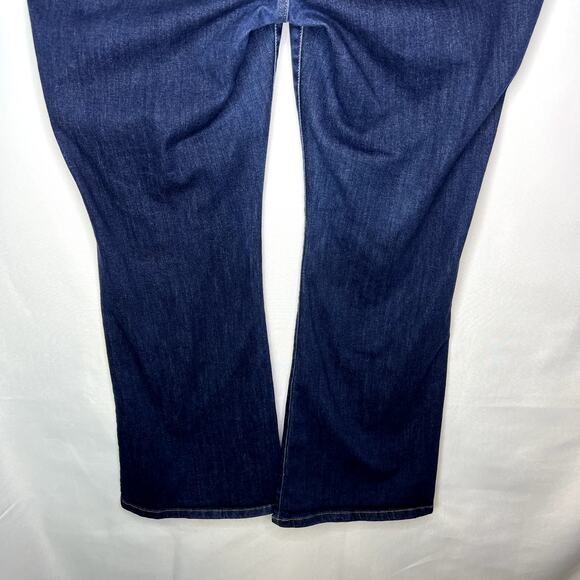 ModCloth Plus Sized Womans Dark Washed Braided Heritage Flared Jeans Size 22W - Picture 9 of 12